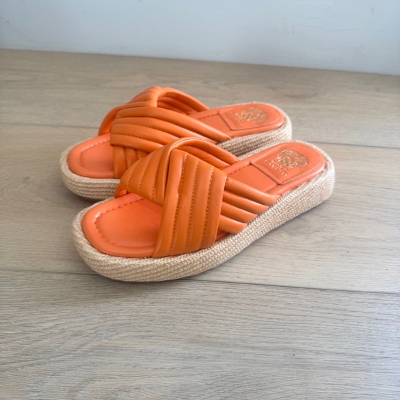 Vince Camuto Luesda Slide Sandal in orange - Picture 5 of 6